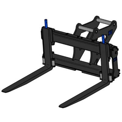 S60 hidrauliskās dakšas 5 t 1500/1500mm