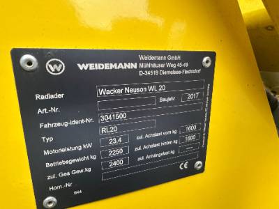 2017 Wacker Neuson WL20 – image 8
